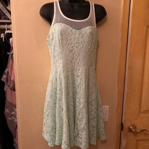 Mint green sweetheart dress